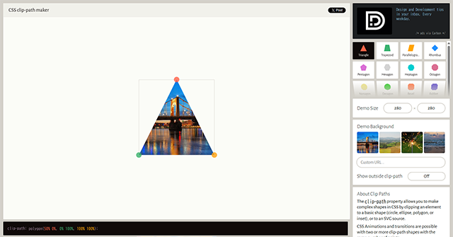 Clippy — CSS clip-path maker